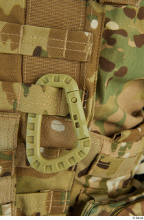 Luis Donovan Soldier Pose A details of uniform upper body…